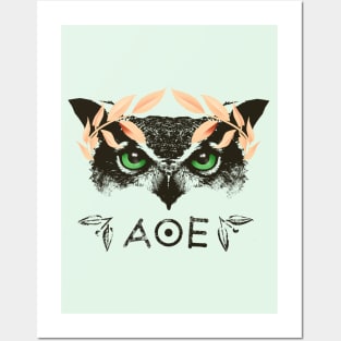 Athena's Owl II - Rose Gold Variant Posters and Art